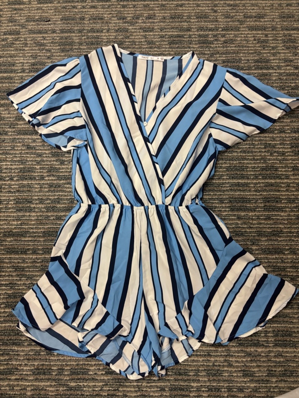 Fraiche by J striped Romper